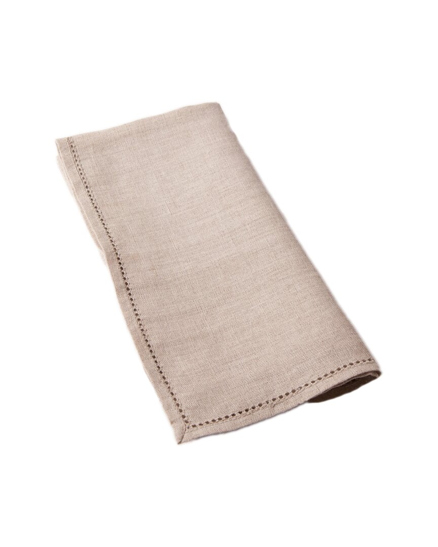 Amity Home Set Of 4 Napkins In Brown