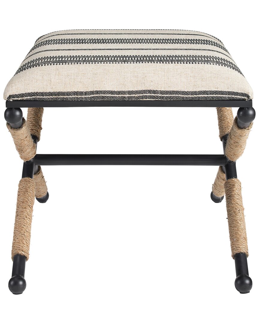 Linon Logue Campaign Ottoman In Multi