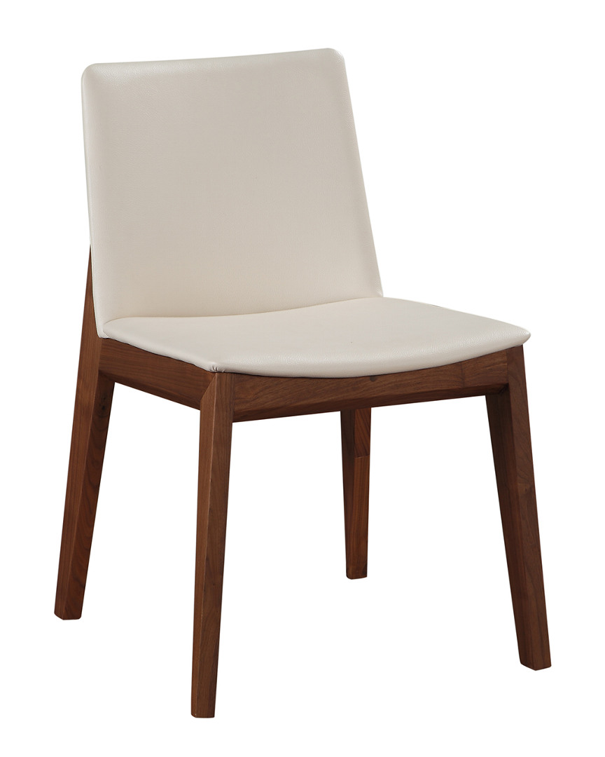 MOE'S HOME COLLECTION MOE'S HOME COLLECTION SET OF 2 DECO DINING CHAIR WHITE
