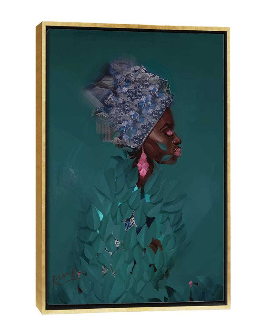 Icanvas Green Framed Canvas By Adekunle Adeleke Wall Art