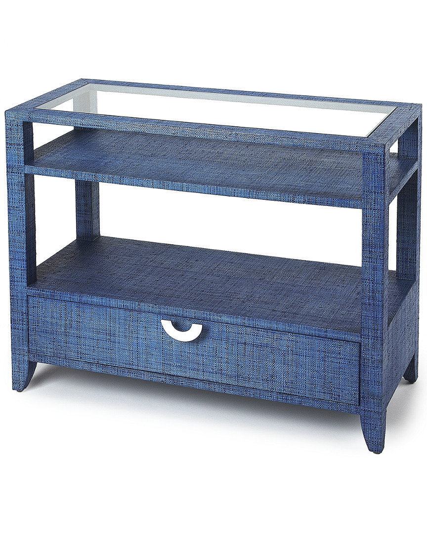 Butler Specialty Company Amelle Blue Raffia Console Table