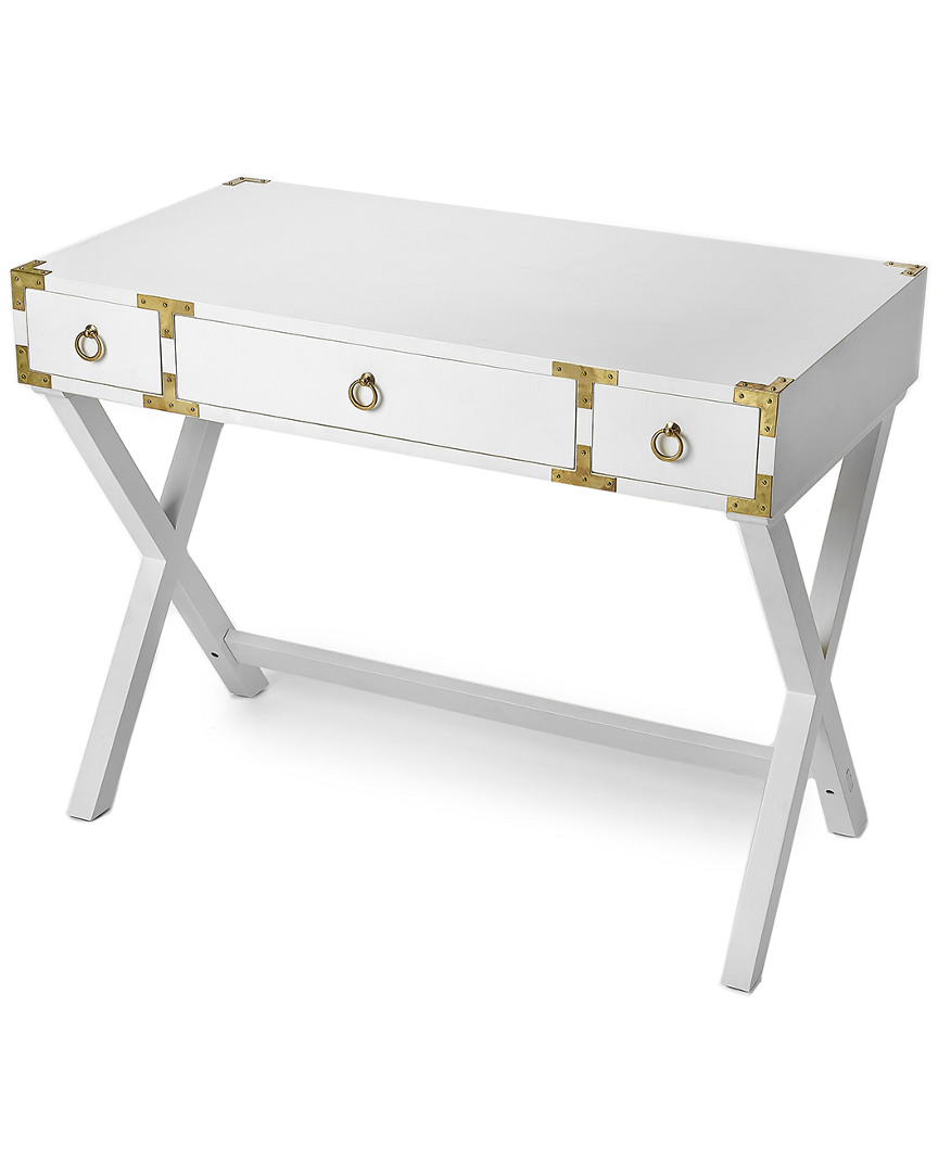 Butler Specialty Company Forster Glossy White Writing Desk