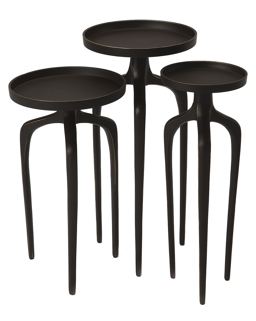Butler Specialty Company Franco Black Scatter Table Set