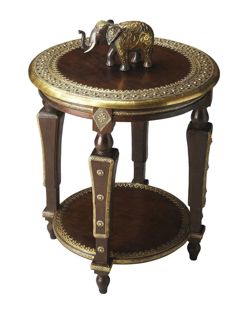 Butler Specialty Company Ranthore Round Brass Accent Table