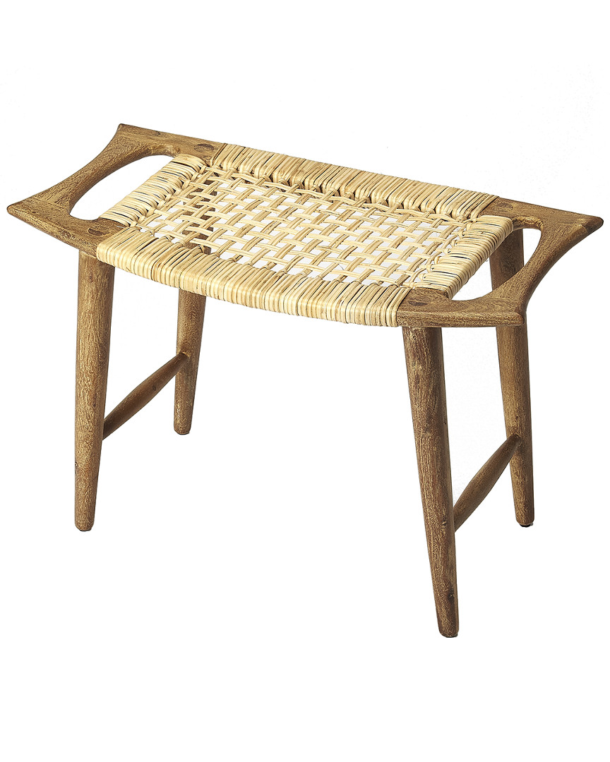 Butler Specialty Company Tristan Natural Wood & Rattan Stool