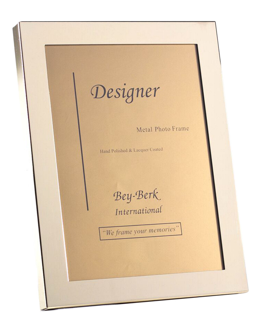Bey-berk Brass Picture Frame With Easel Back