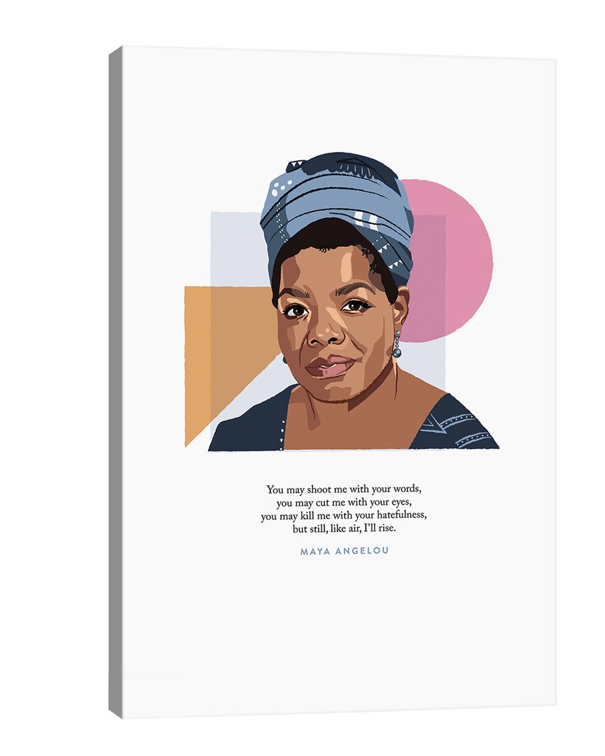 Icanvas Maya Angelou Illustration Wall Art By Holly Van Wyck