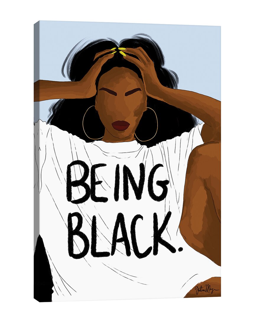 Icanvas Being Black Wall Art By Winnie Weston