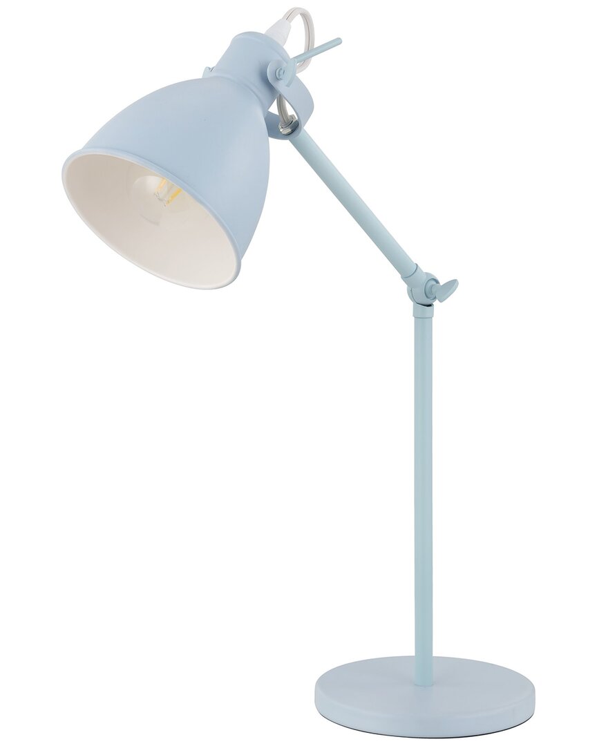 Shop Eglo Priddy 1 Light Desk Lamp With Pastel Light Blue Finish