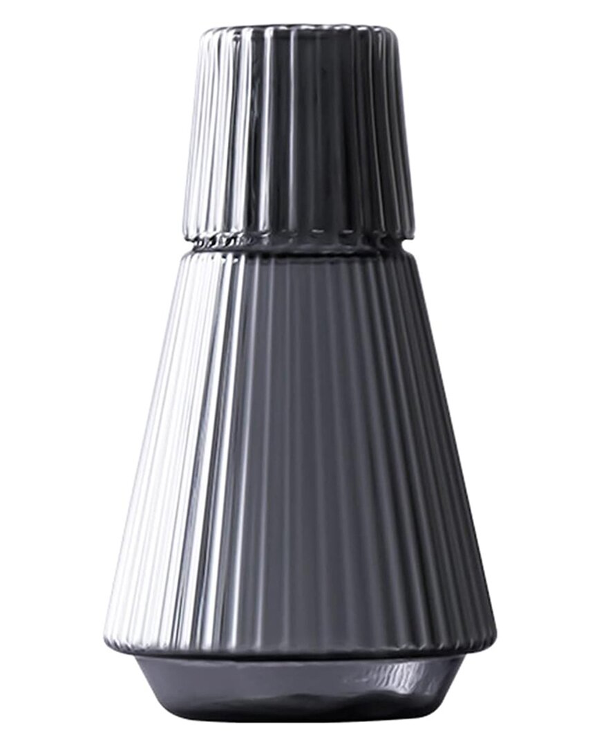 Fifth Avenue 2pc Ribbed Carafe & Cup Set In Grey