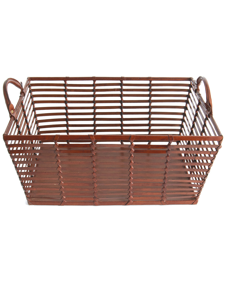 Go Home Mitchell Leather Basket