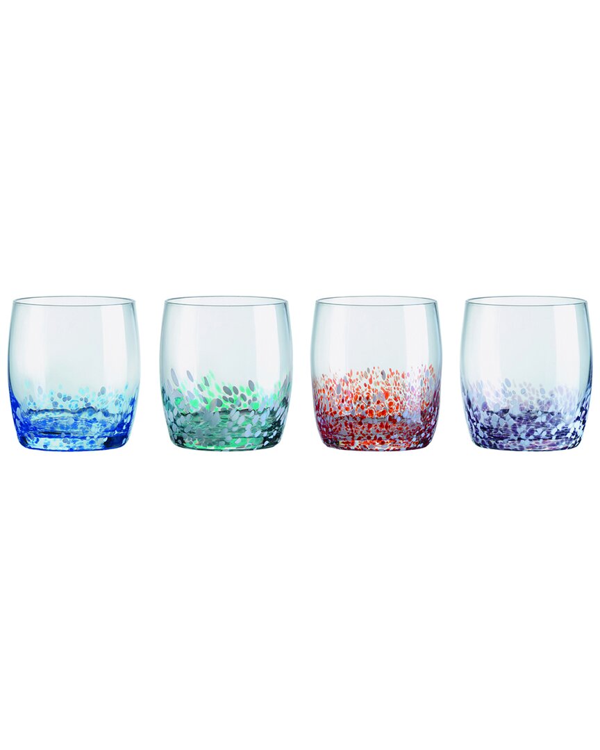 Anton Studio Designs Set Of 4 Speckle Dof Tumblers