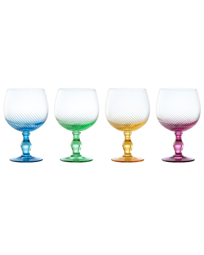 Anton Studio Designs Set Of 4 Swirl Gin Glasses