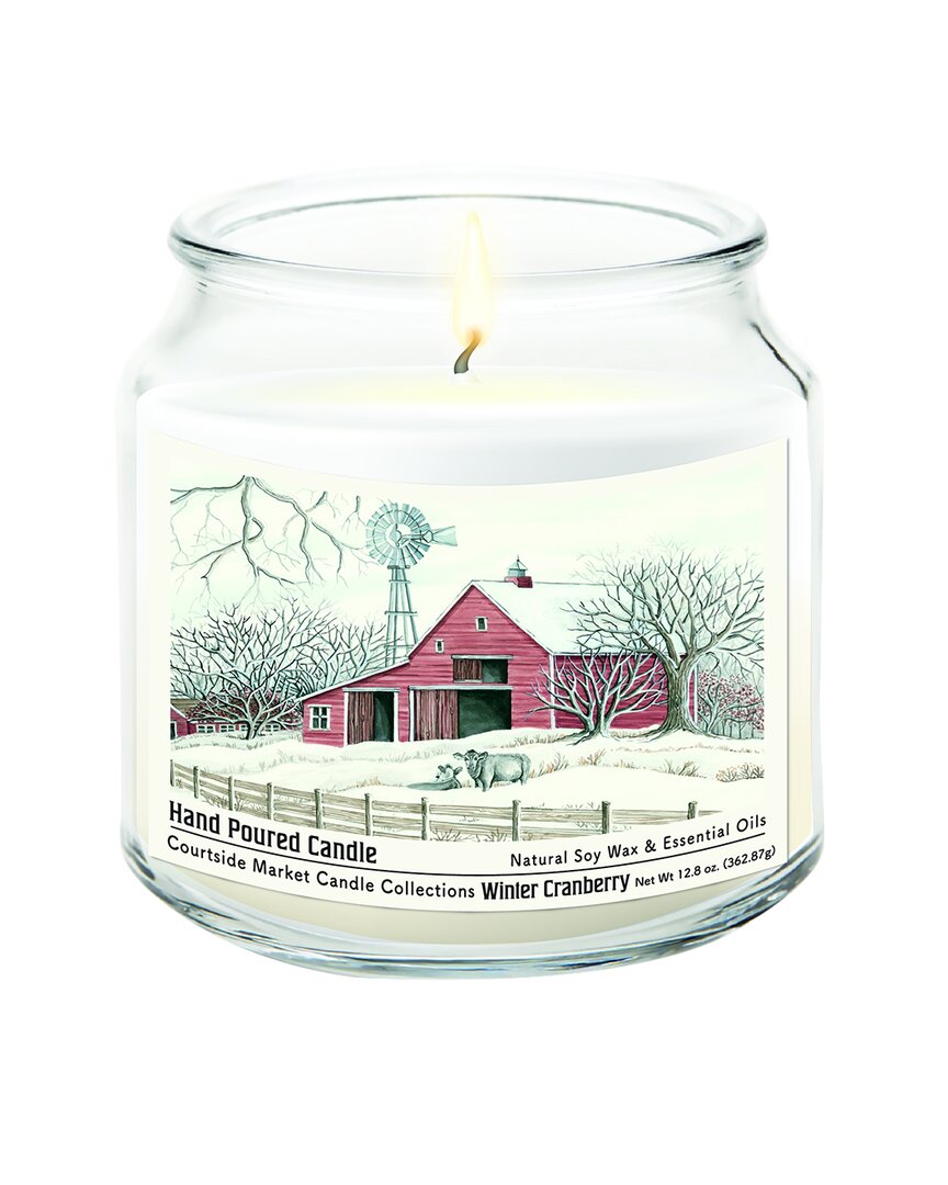 Courtside Market Wall Decor Courtside Market Winter Barn With Mill Hand-poured Soy Wax Candle In Multi