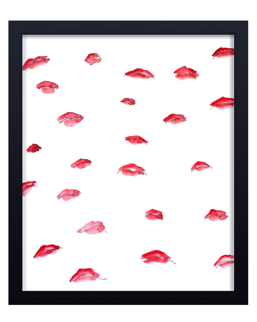 Ready2hangart Flying Lips Framed Print Wall Art