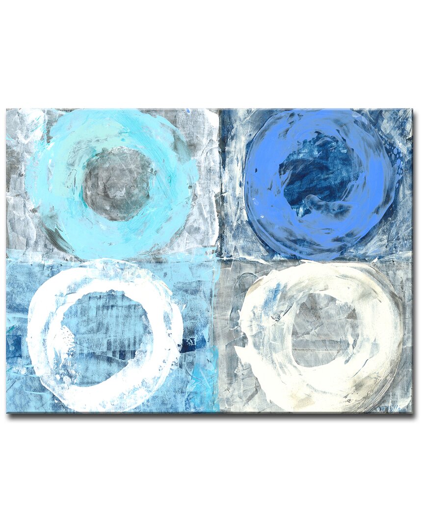 Ready2hangart Circular Squares Wrapped Canvas Wall Art