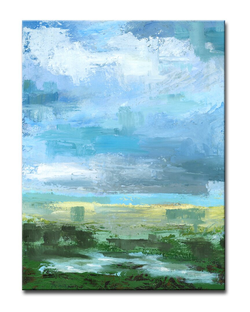 Ready2hangart Gray Blue Sky Ii Wrapped Canvas Wall Art By Leslie Owens