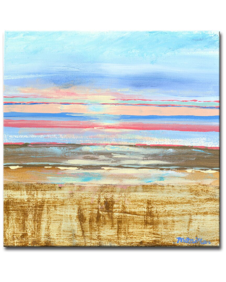 Ready2hangart Red Horizon Wrapped Canvas Wall Art