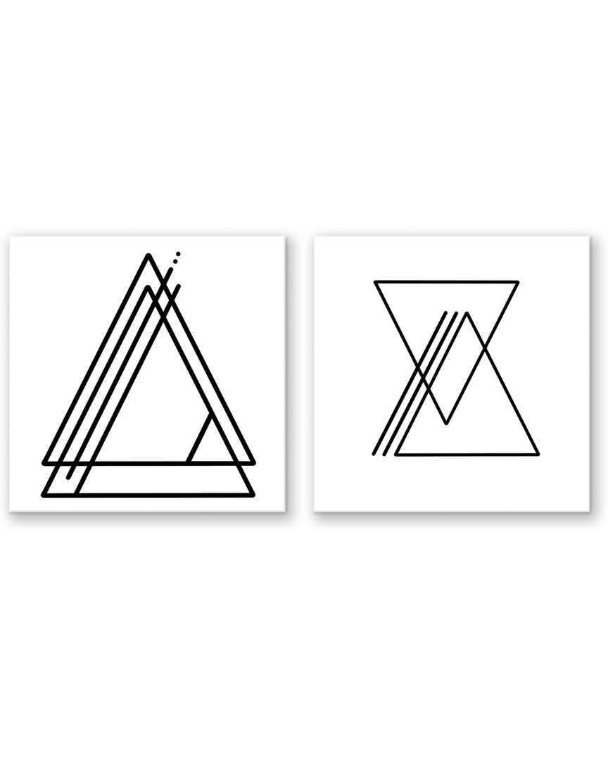Ready2hangart Ink Letter Love Xiii & Xiv Wrapped Canvas Wall Art Set