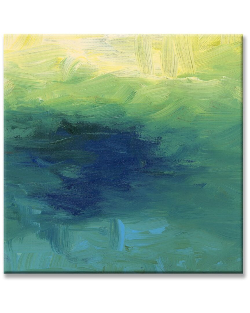 Ready2hangart Blue Waters Wrapped Canvas Abstract Wall Art By Karen Moehr