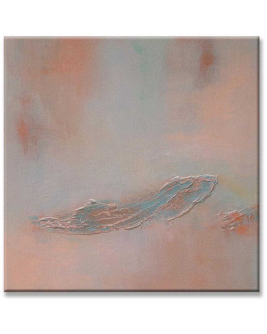 Ready2hangart Desert Turquoise Wrapped Canvas Abstract Wall Art By Karen Moehr