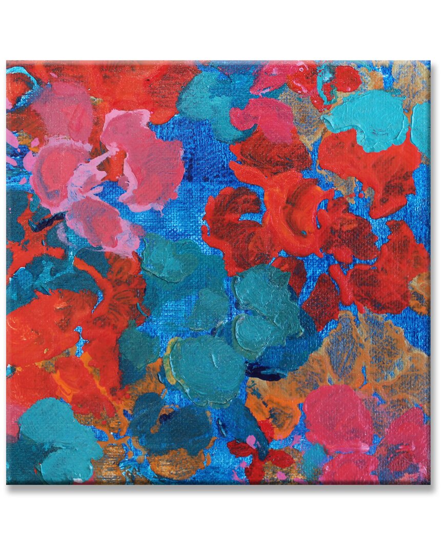 Ready2hangart Flowers In The Pool Wrapped Canvas Abstract Wall Art By Karen Moehr