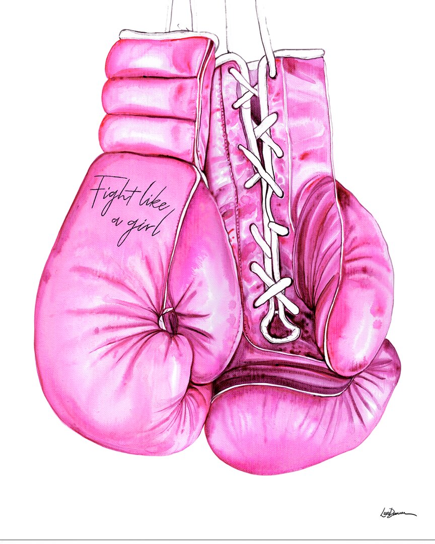 Ready2hangart Fight Like A Girl Wrapped Canvas Wall Art By Laurie Duncan