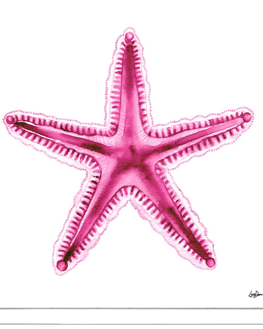 Ready2hangart Magenta Ocean Star Wrapped Canvas Wall Art By Laurie Duncan
