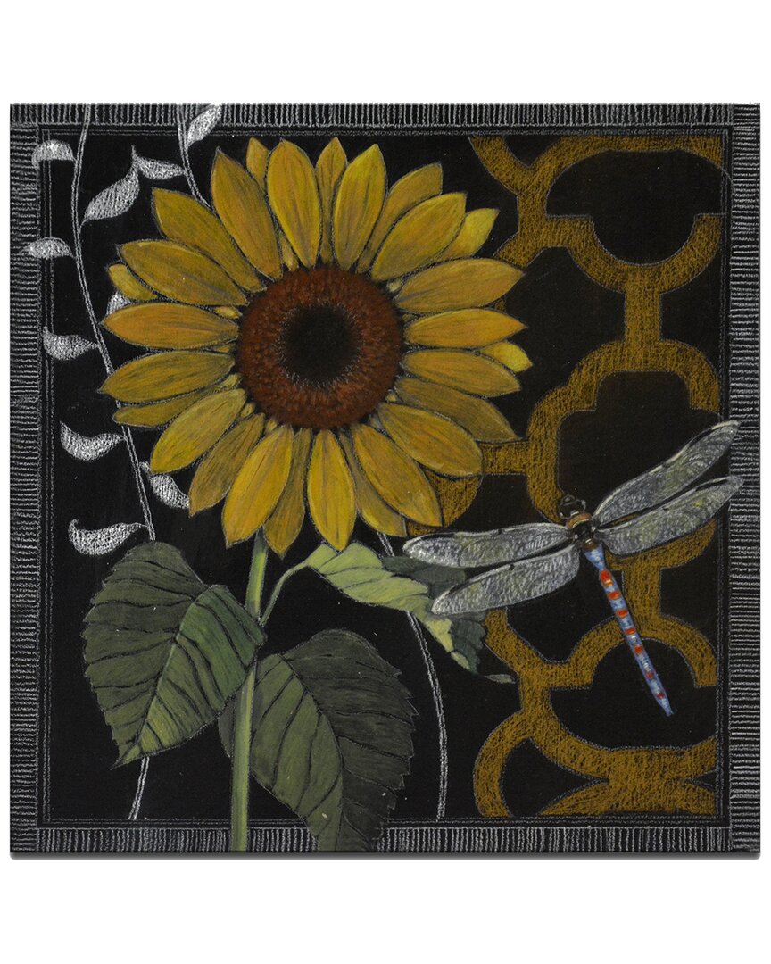 Ready2hangart Gilt Slate Flora Iv Wrapped Canvas Wall Art By Norman Wyatt