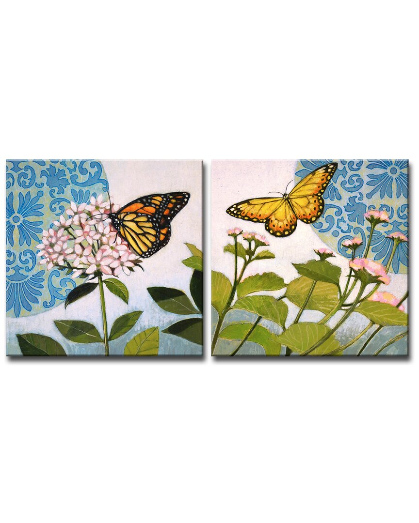 Ready2hangart Flitter I/ii 2pc Wrapped Canvas Wall Art By Norman Wyatt
