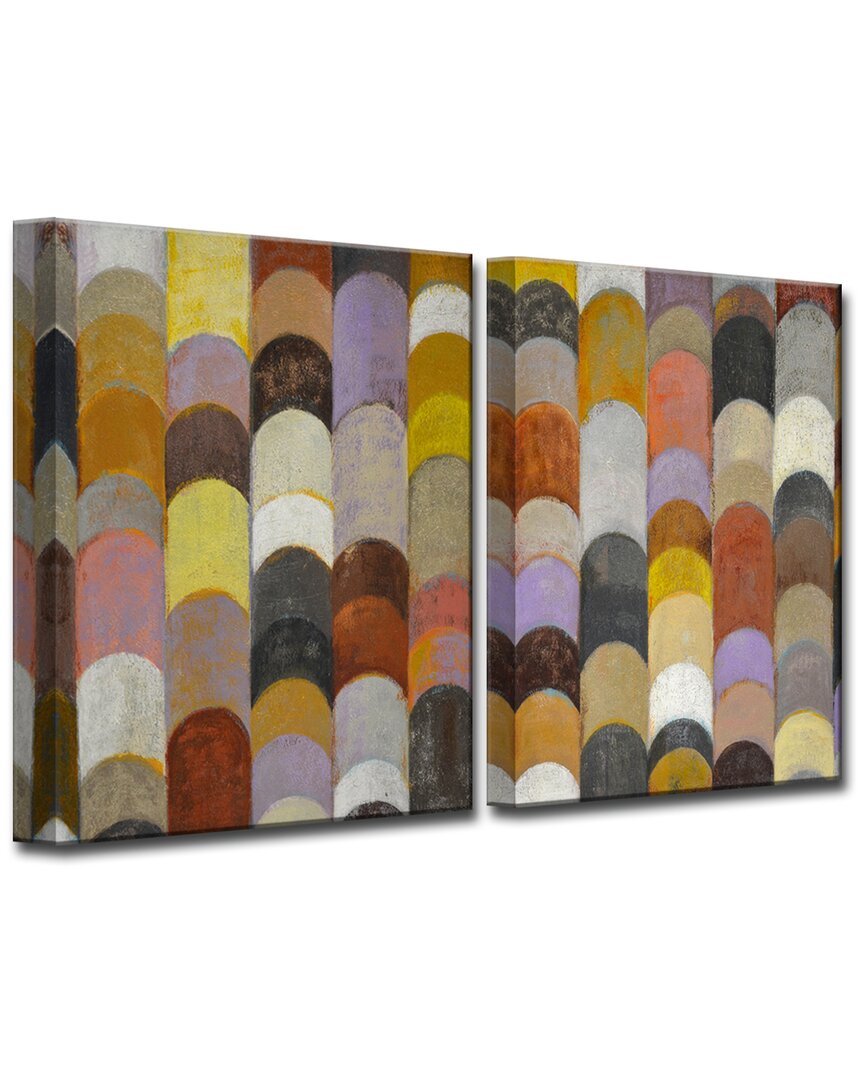 Ready2hangart Banded I/ii 2pc Wrapped Canvas Wall Art By Norman Wyatt