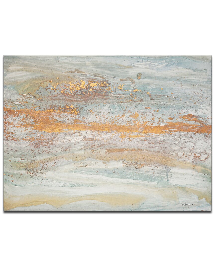 Ready2hangart Flecks Of Gold Wrapped Canvas Wall Art