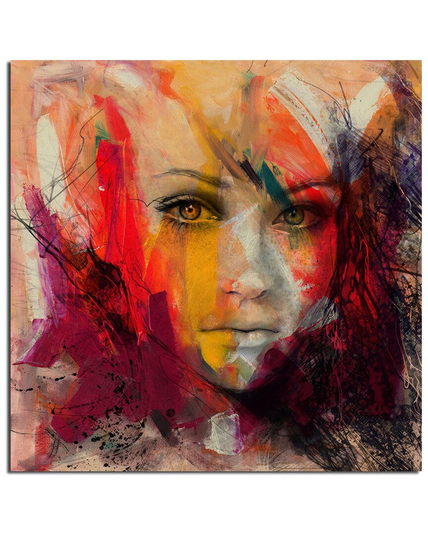 Ready2hangart Abstract Girl 4 Wrapped Canvas Wall Art By Tristan Scott