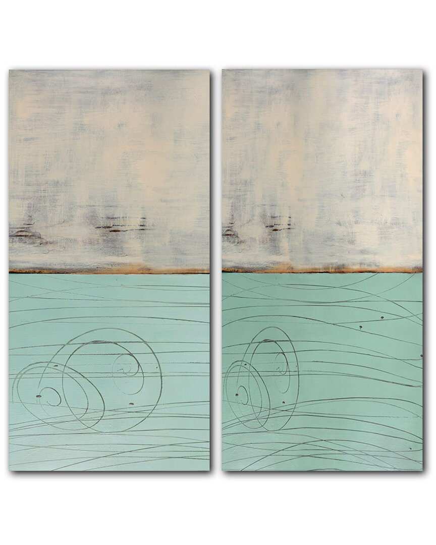 Ready2hangart Abstract Lxxxviii 2pc Acrylic Wall Art By Tristan Scott