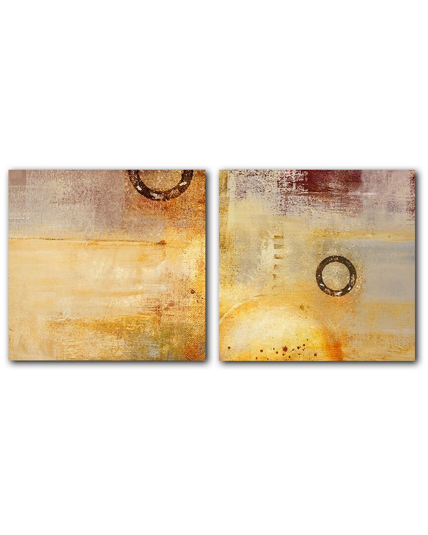 Ready2hangart Abstract Spa Xxii 2pc Wrapped Canvas Wall Art By Tristan Scott