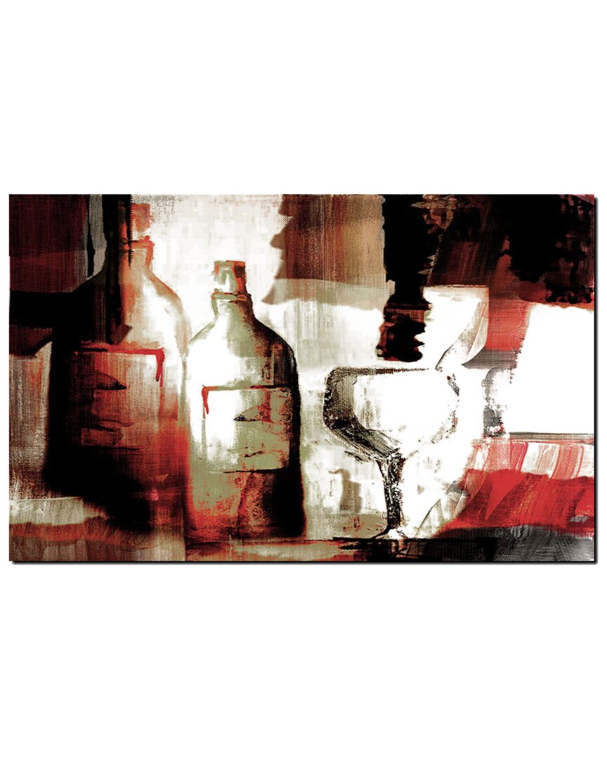 Ready2hangart Abstract Wine Wrapped Canvas Wall Art By Tristan Scott