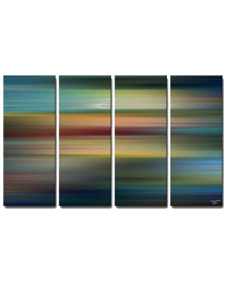 Ready2hangart Blur Stripes Lvii Wrapped Canvas Wall Art By Tristan Scott