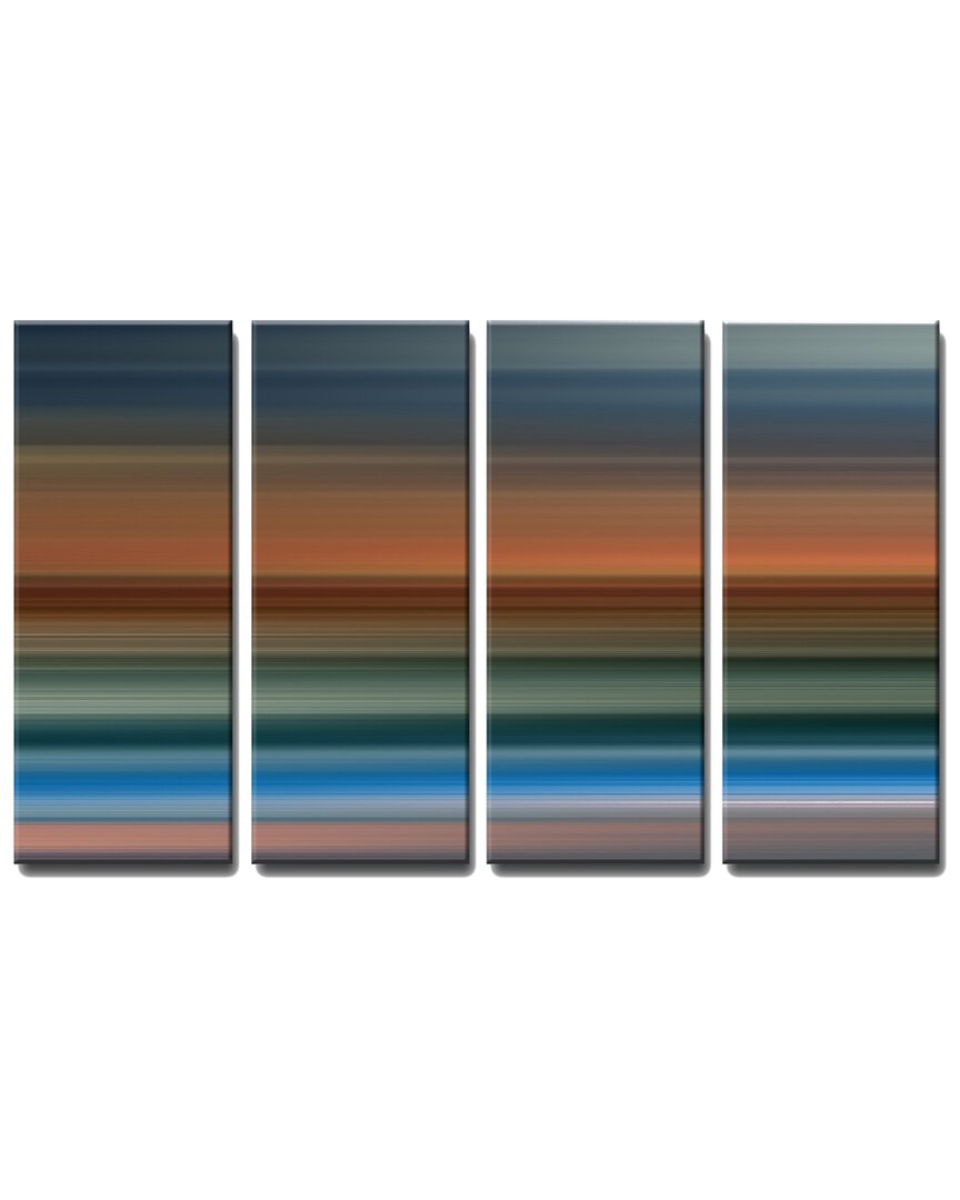 Ready2hangart Blur Stripes Xl 4pc Wrapped Canvas Wall Art By Tristan Scott
