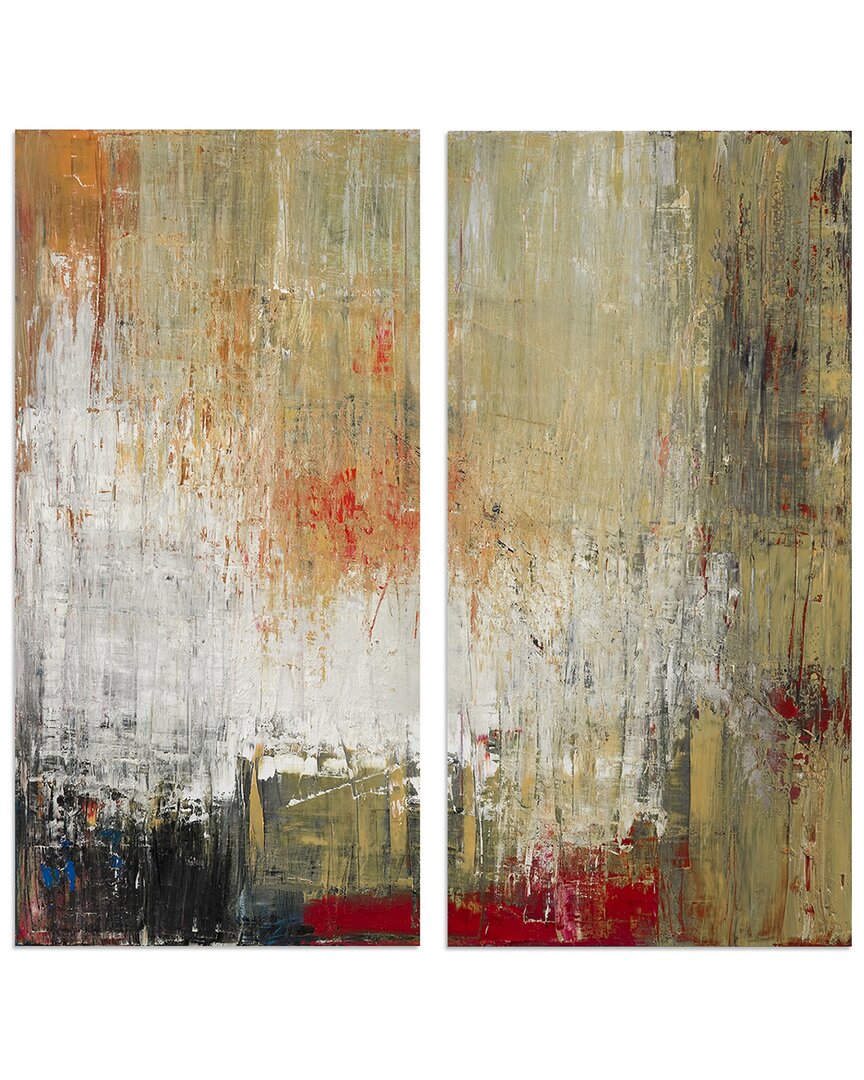 Ready2hangart Bueno Exchange Lxxii 2pc Wrapped Canvas Wall Art By Tristan Scott