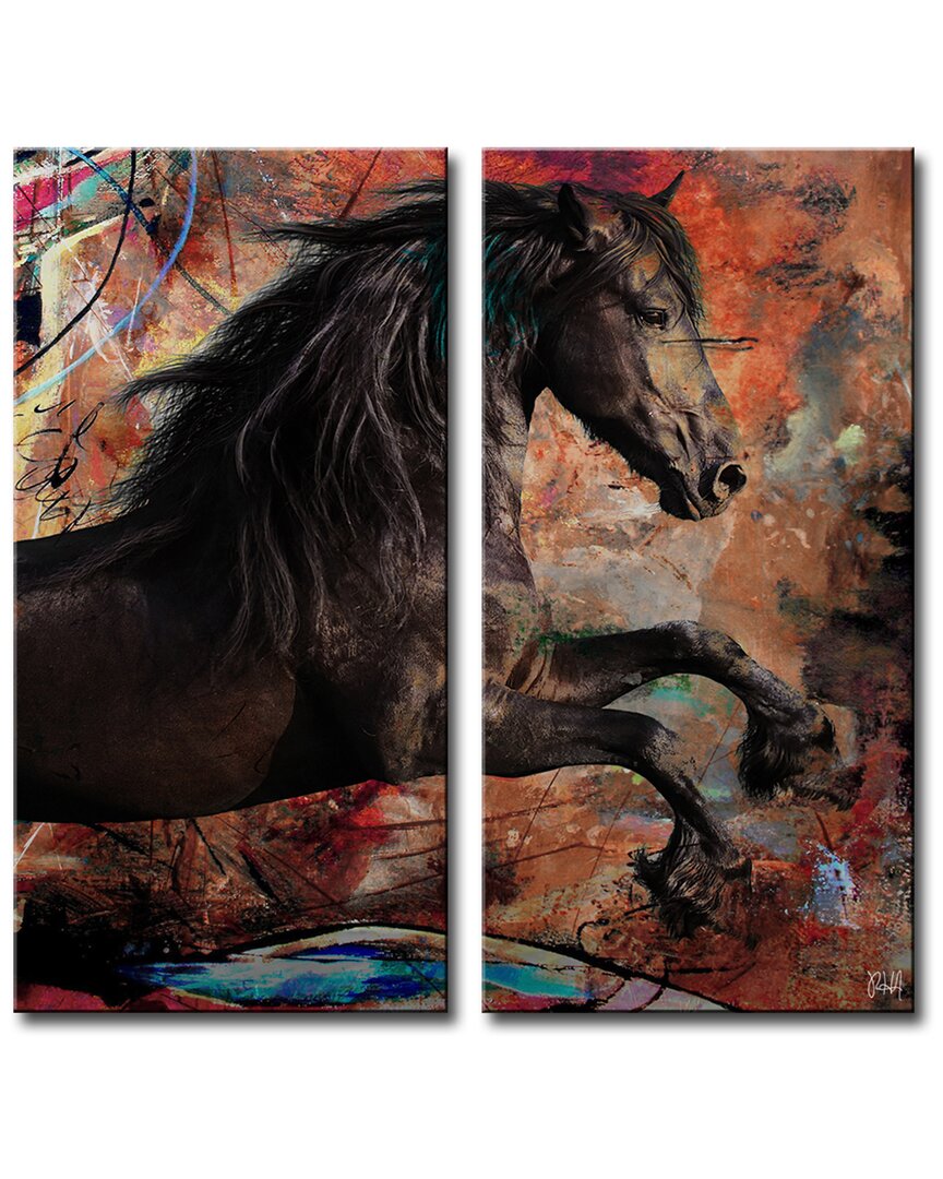 Ready2hangart Equestrian Saddle Ink Ii Canvas Wall Art By Tristan Scott