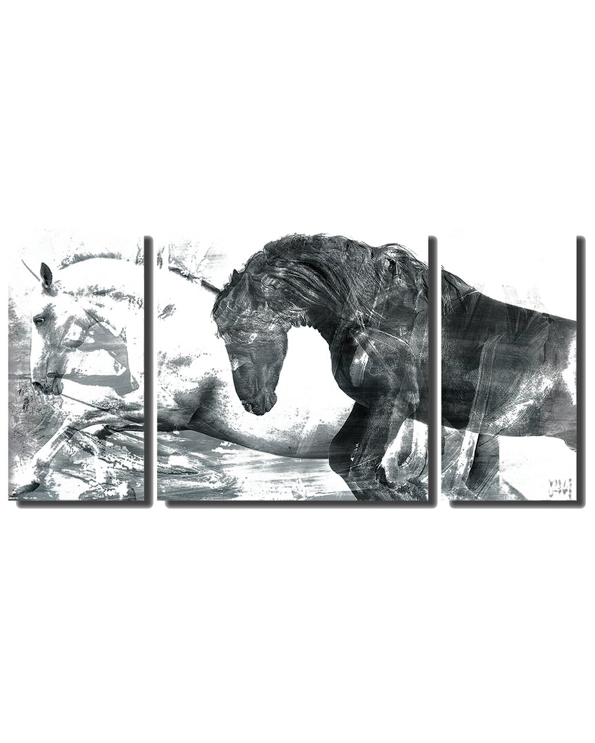 Ready2hangart Equestrian Saddle Ink Psi Canvas Wall Art By Tristan Scott