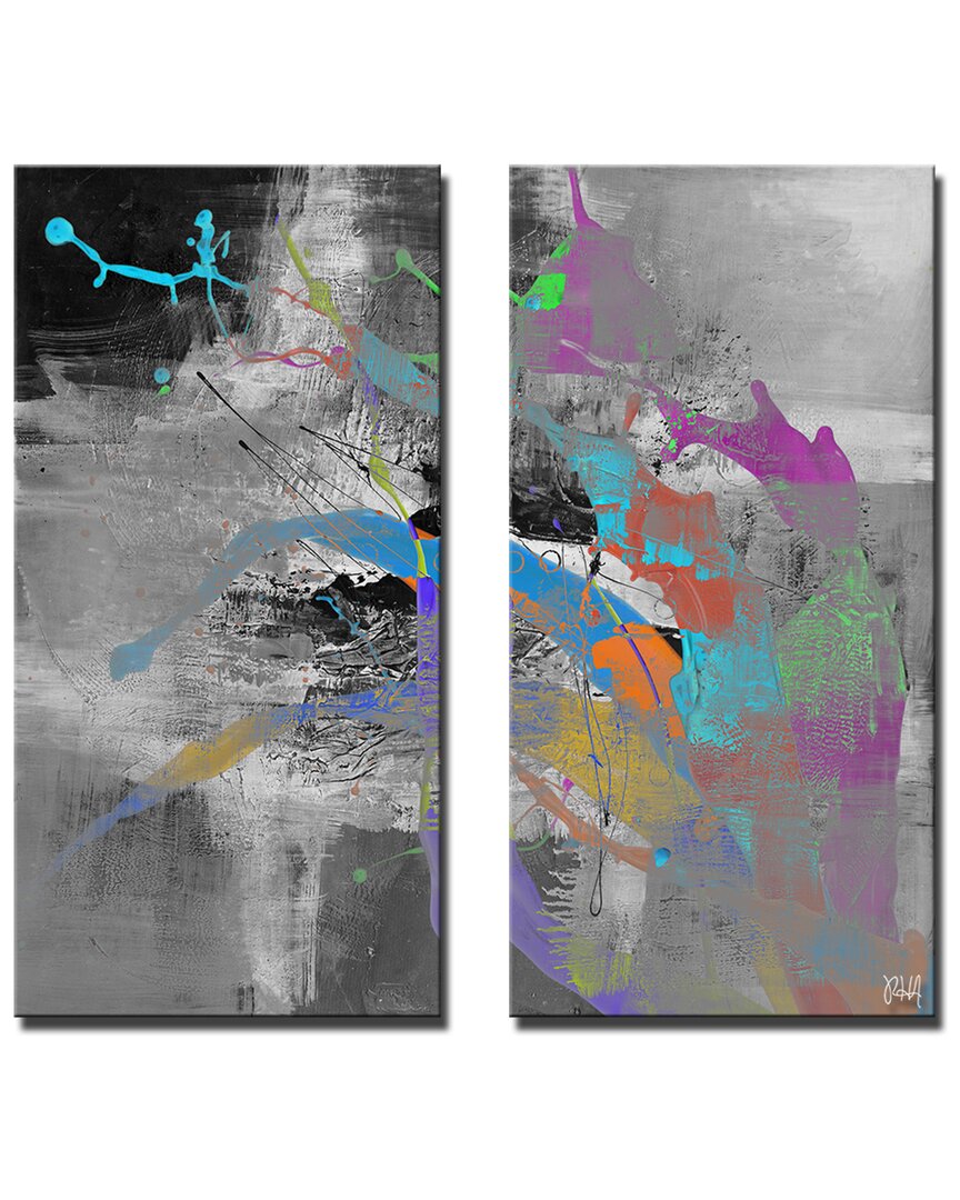 Ready2hangart Inkd Xxxviii Wrapped Canvas Wall Art By Tristan Scott