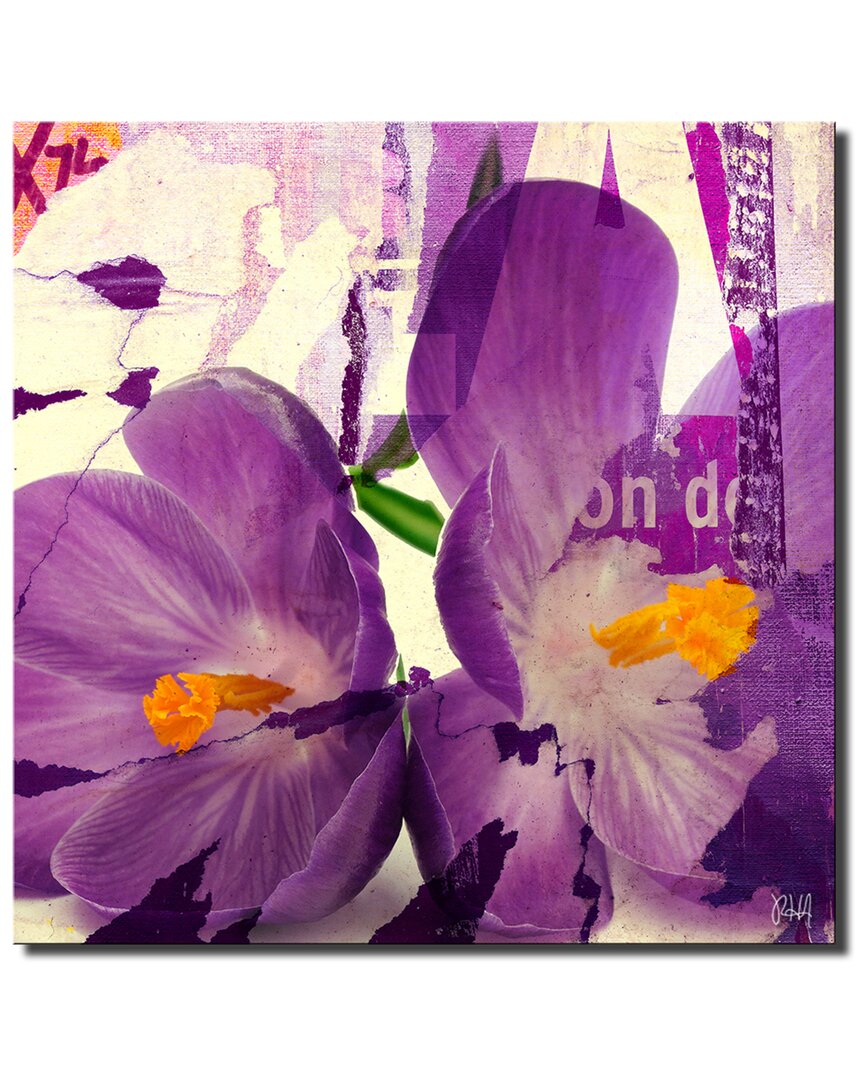 Ready2hangart Painted Petals C Wrapped Canvas Wall Art