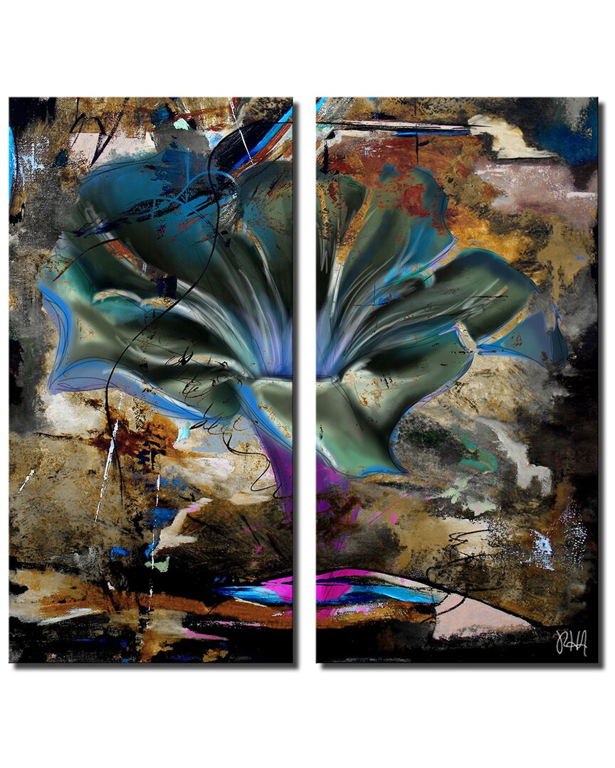 Ready2hangart Painted Petals Lviii Canvas Wall Art By Tristan Scott