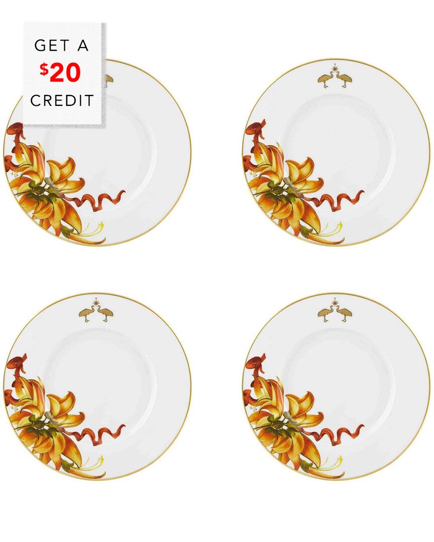Vista Alegre Amazonia Dessert Plates (set Of 4) With $20 Credit In Multi