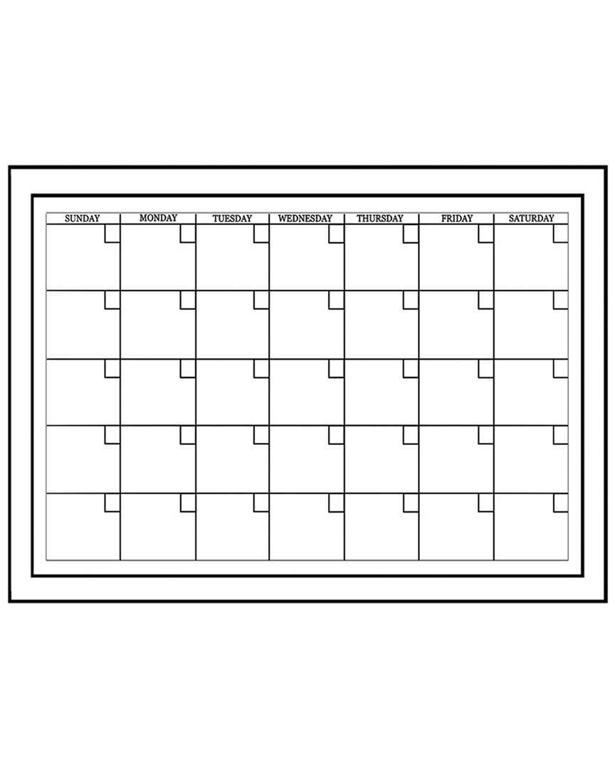 Wallpops Set Of 2 Medium White Monthly Calendars