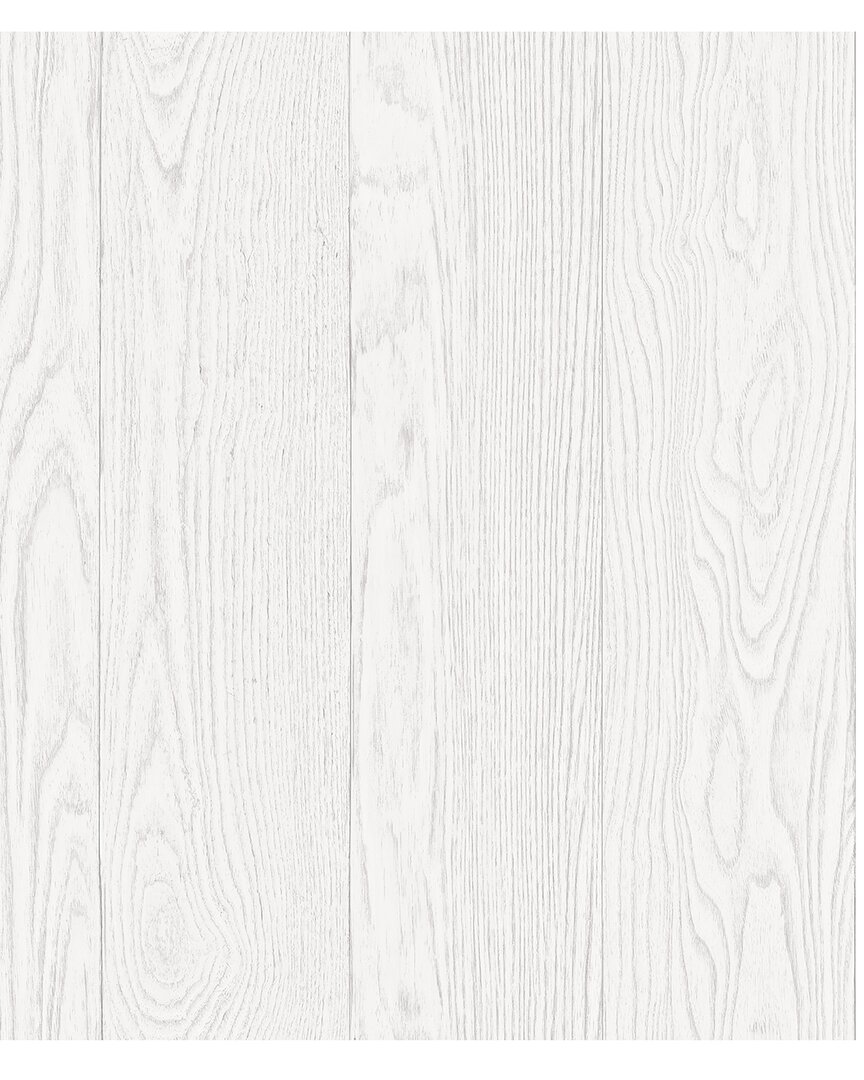 Inhome Timber White Peel & Stick Wallpaper