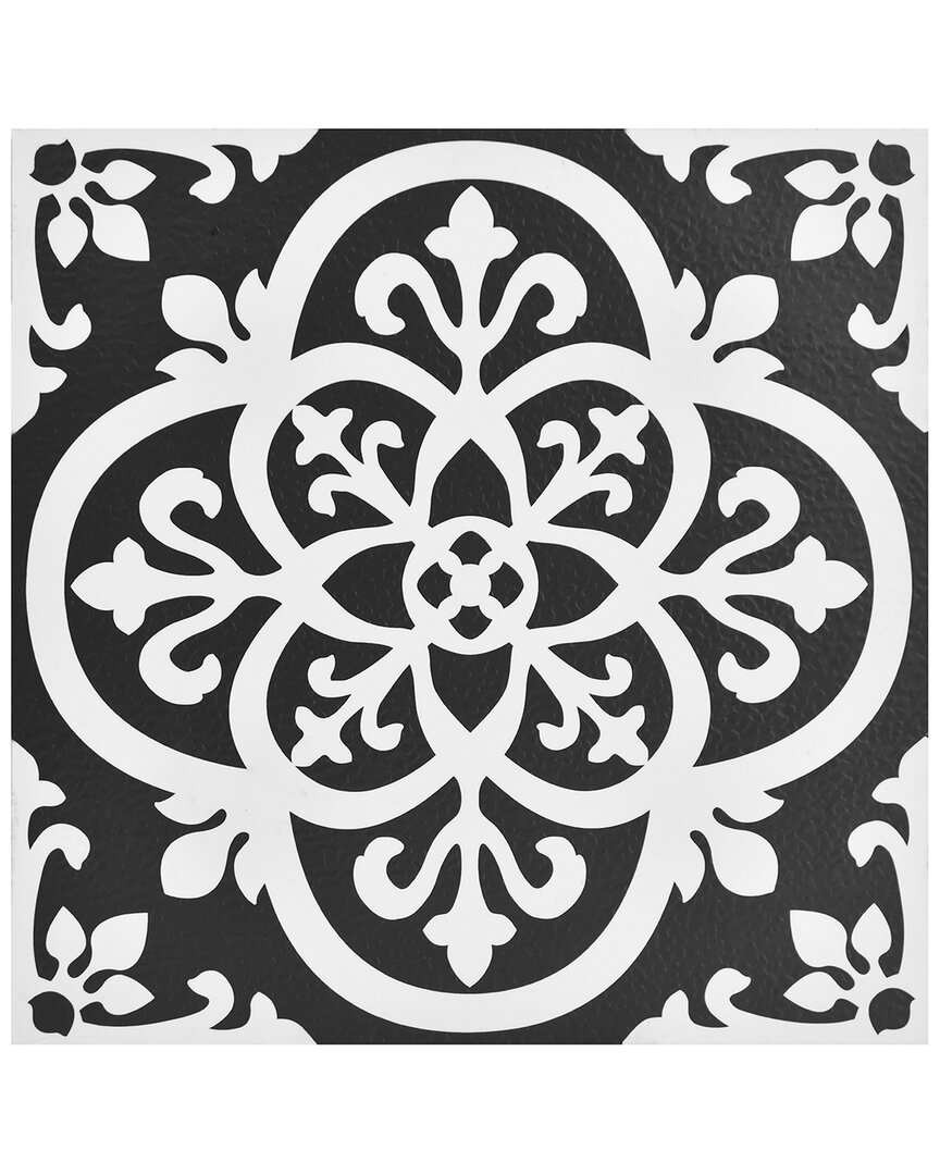 Floorpops Gothic Peel & Stick Floor Tiles In Black