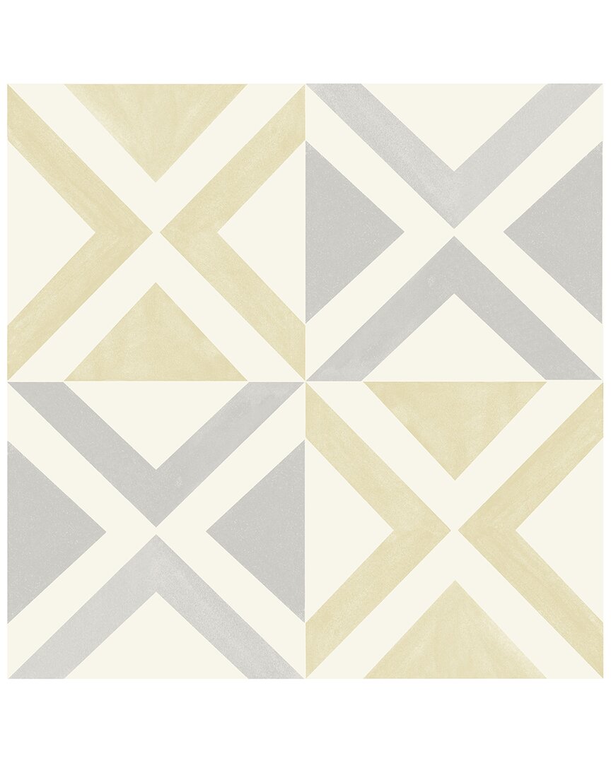 Floorpops Isosceles Peel & Stick Floor Tiles In White