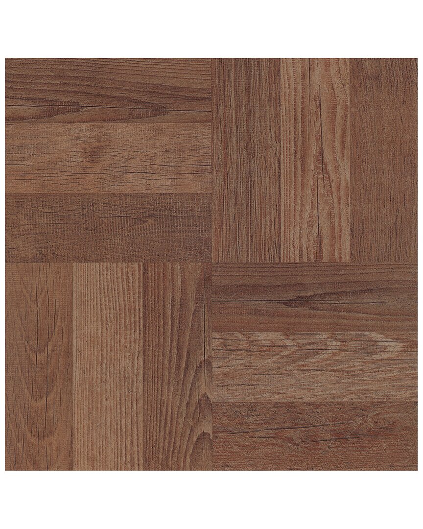 Floorpops Parquet Peel & Stick Floor Tiles In Brown